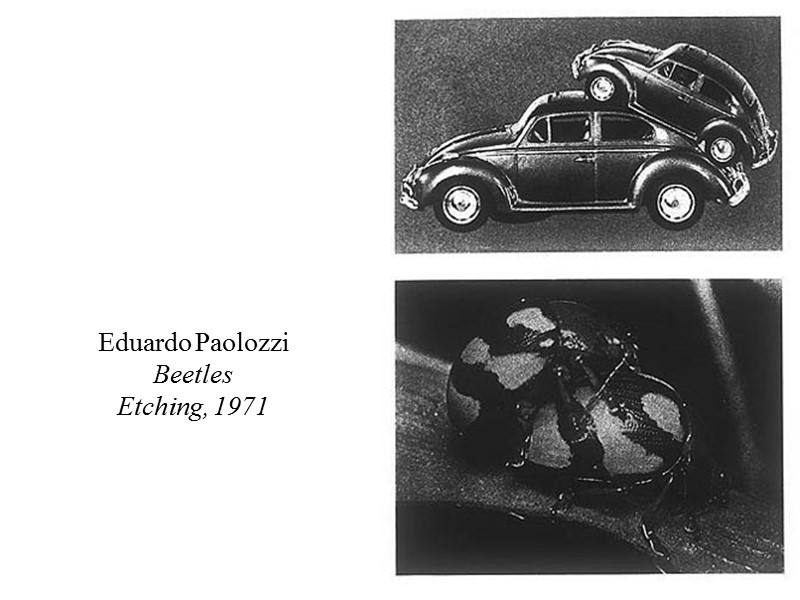 Eduardo Paolozzi  Beetles Etching, 1971